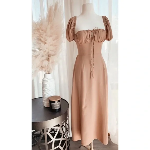 Maxi Dress w/ Slit - Picture 4 of 7